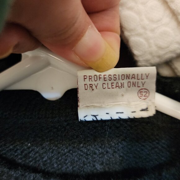 VTG Handknit Mock Neck Sweater Wool Size M Flower Ribbon Whimsical Fairy Grunge - Picture 16 of 16